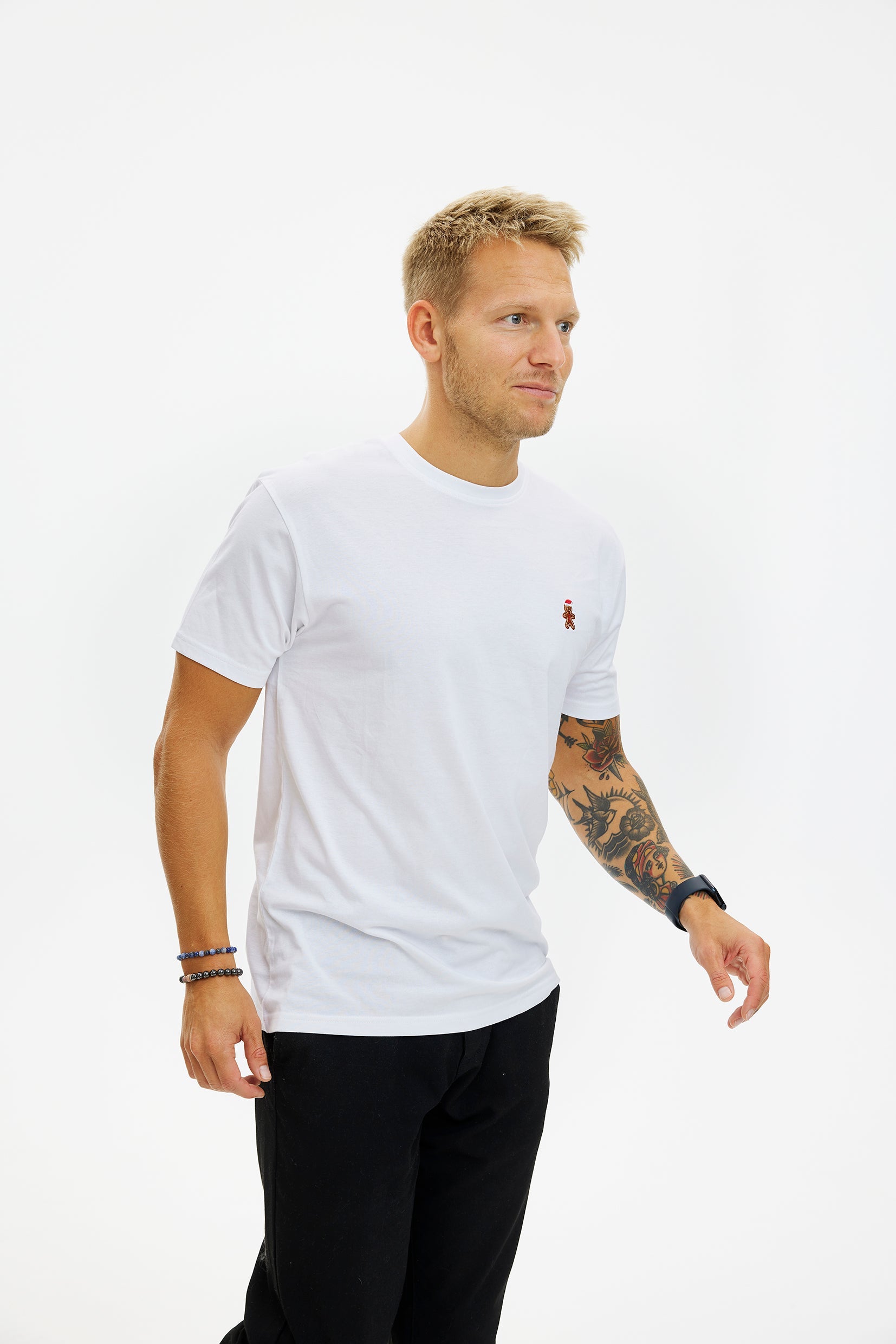 The Christmas cookie T-shirt white - Herr